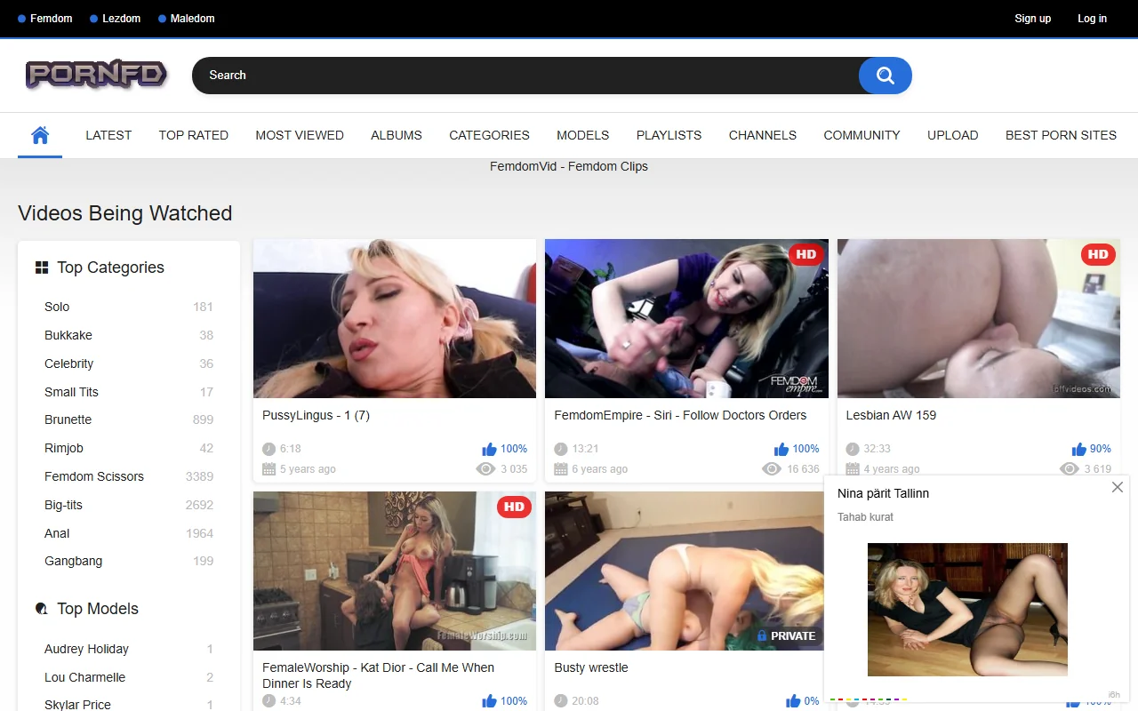 Screenshot of Pornfd